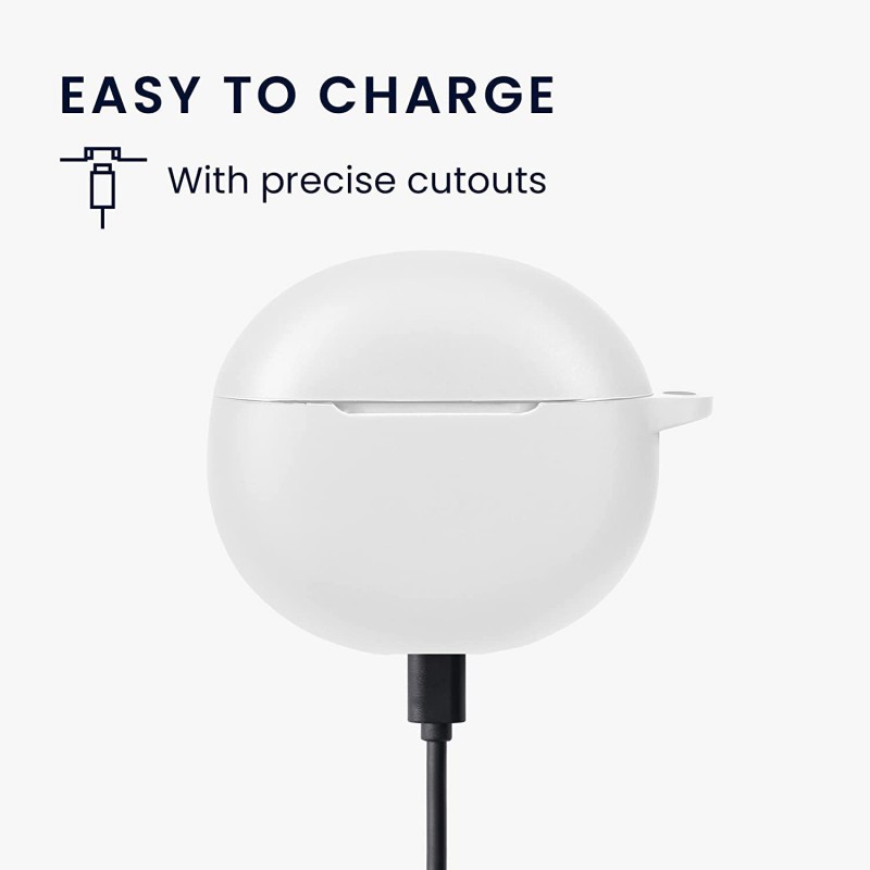 Θήκη Realme Buds Air 3 Silicone Skin White