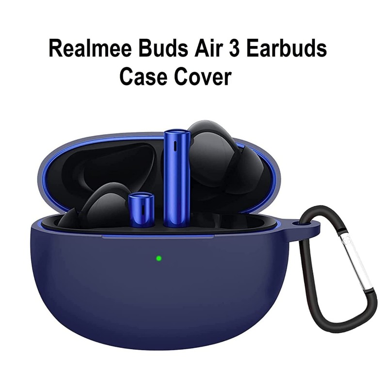 Θήκη Realme Buds Air 3 Silicone Skin Blue