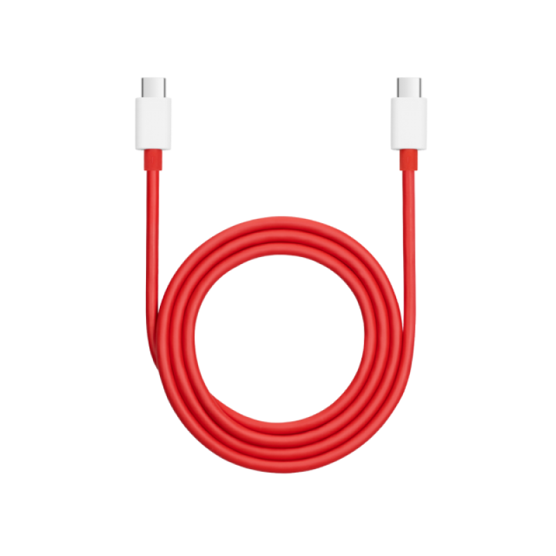 Καλώδιο Data OnePlus Warp Charge Type-C to Type-C (DL152) 1m 150W 12A Red (Original Blister)