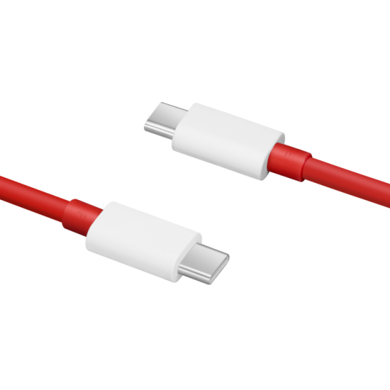 Καλώδιο Data OnePlus Warp Charge Type-C to Type-C (DL152) 1m 150W 12A Red (Original Blister)