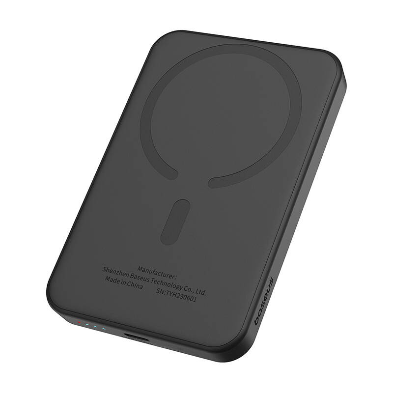 Εξωτερική Μπαταρία Baseus Magnetic Mini Powerbank 5000mAh 20W PD Type-C Cable Black