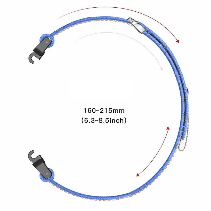 Ανταλλακτικό λουράκι Nylon για Samsung Galaxy Watch 7 / 6 / 6 Classic / 5 / 5 Pro/ 4 / 4 Classic Grey / Orange