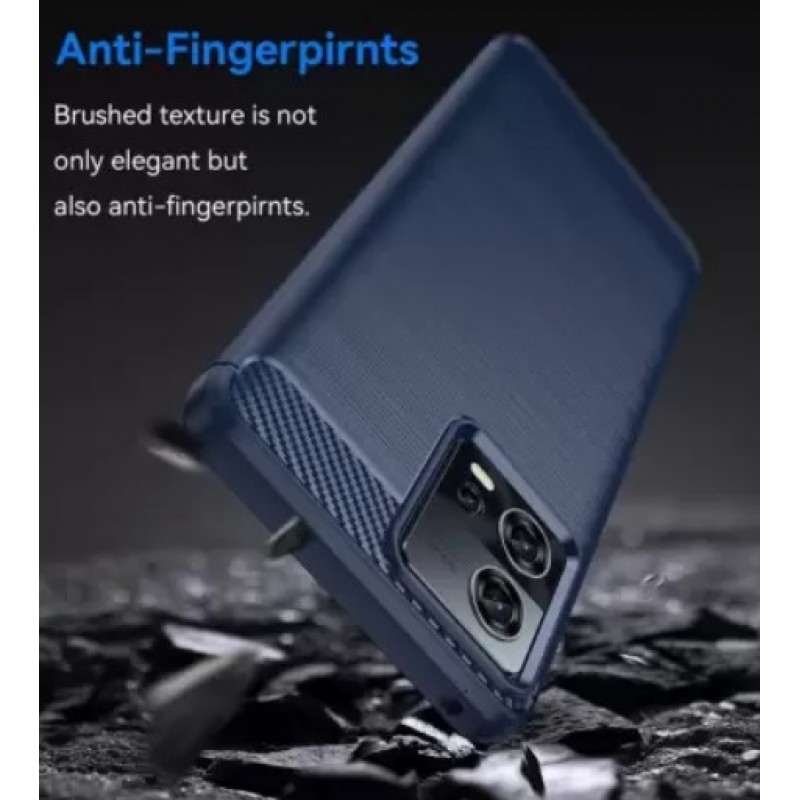 Θήκη TPU Carbon Fiber Brushed Motorola G85/Edge 50 Fusion Blue