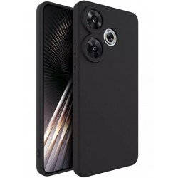 Θήκη Liquid Silicone Xiaomi Poco F6 Matte Black Θήκη Liquid Silicone Xiaomi Poco F6 Matte Black