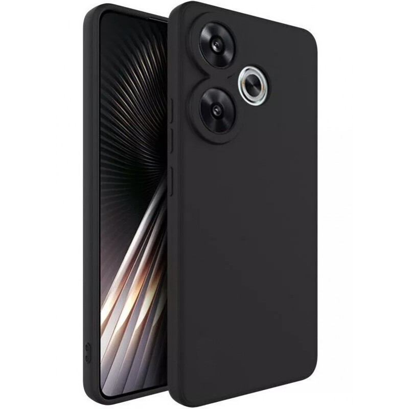 Θήκη Liquid Silicone Xiaomi Poco F6 Matte Black Θήκη Liquid Silicone Xiaomi Poco F6 Matte Black