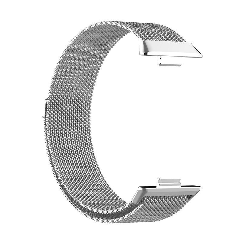 Ανταλλακτικό λουράκι QuickFit Huawei Watch Fit 3 / 4 / 4 Pro Milanese Band Silver