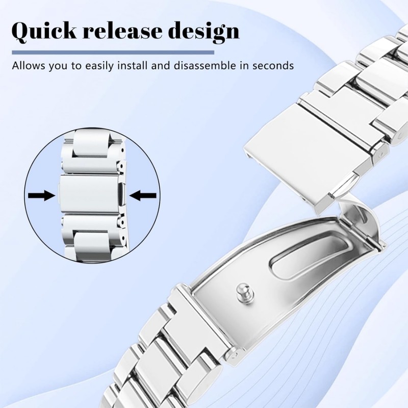 Ανταλλακτικό λουράκι Stainless Steel  Xiaomi Redmi Watch 3 Silver