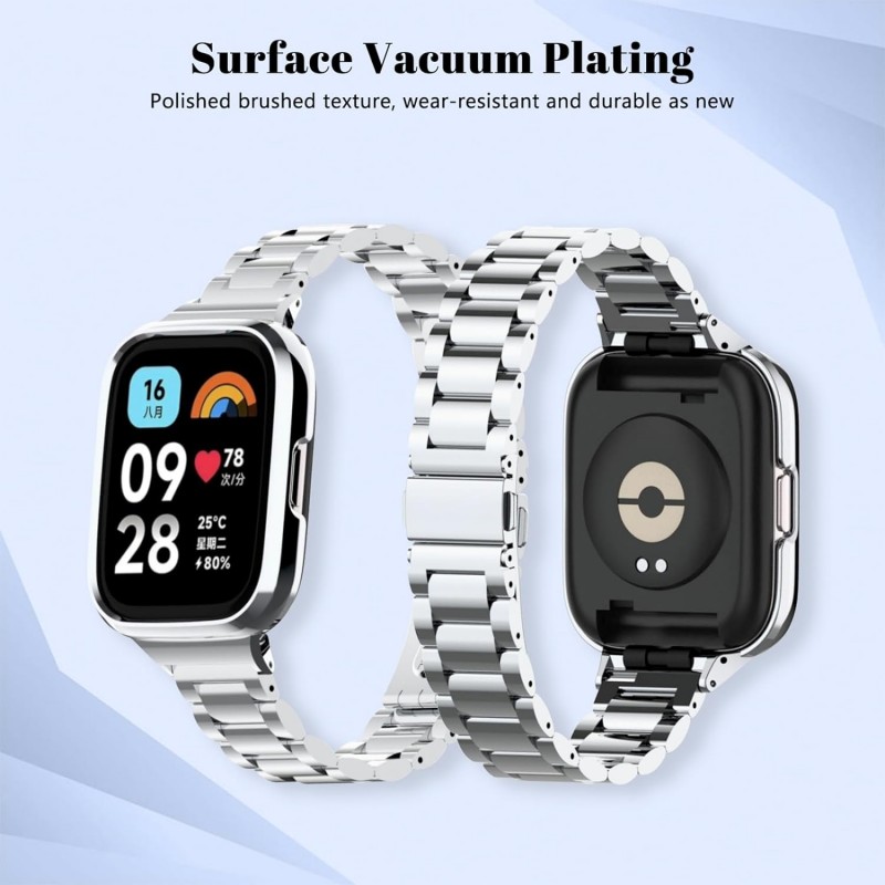 Ανταλλακτικό λουράκι Stainless Steel  Xiaomi Redmi Watch 3 Silver