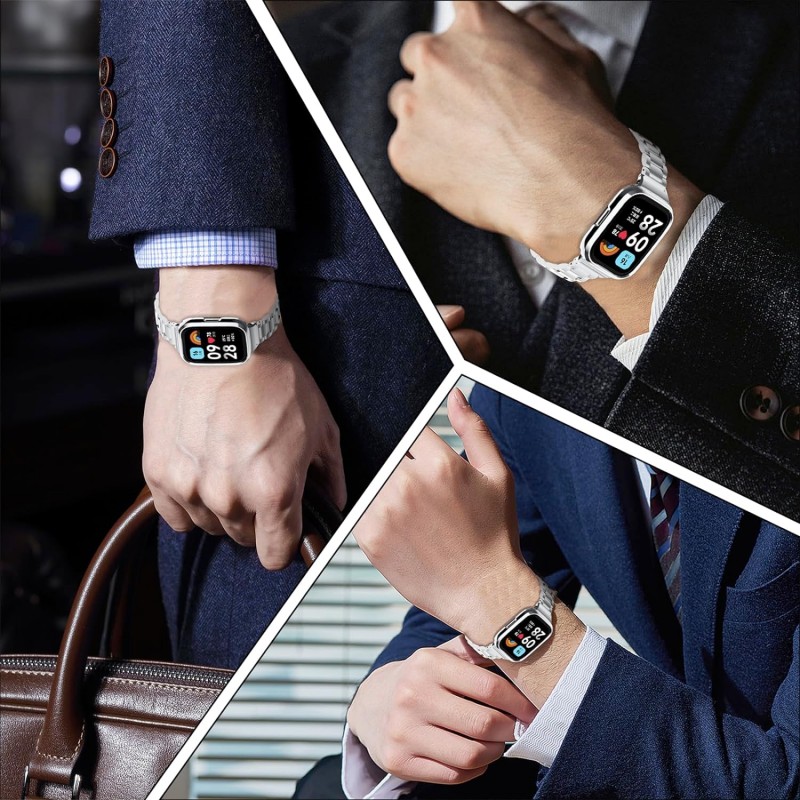 Ανταλλακτικό λουράκι Stainless Steel  Xiaomi Redmi Watch 3 Silver