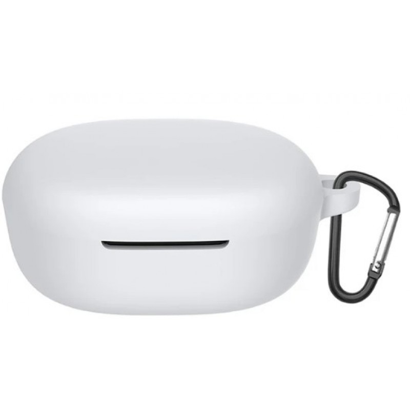 Θήκη Xiaomi Redmi Buds 4 Lite Silicone Skin with Carabiner White