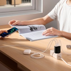 Φορτιστής Ταξιδιού Baseus Compact Wall Charger 3xUSB 17W Black (CCXJ020101)
