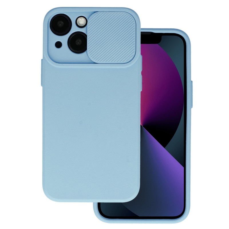 Θήκη Camshield Soft Apple iPhone 14 (6.1") Light Blue