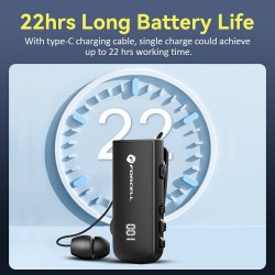 Ακουστικό Bluetooth Forcell F-Audio Wireless Earphone Drive Earbud Black