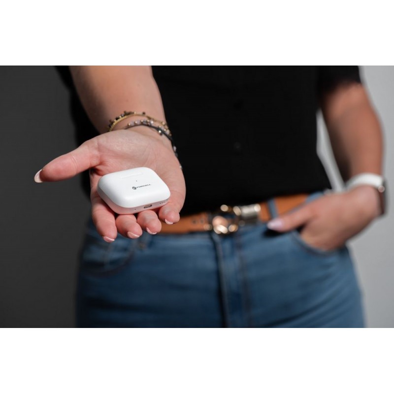 Ακουστικά Bluetooth Forcell F-Audio Wireless Earphones TWS Master ProWhite