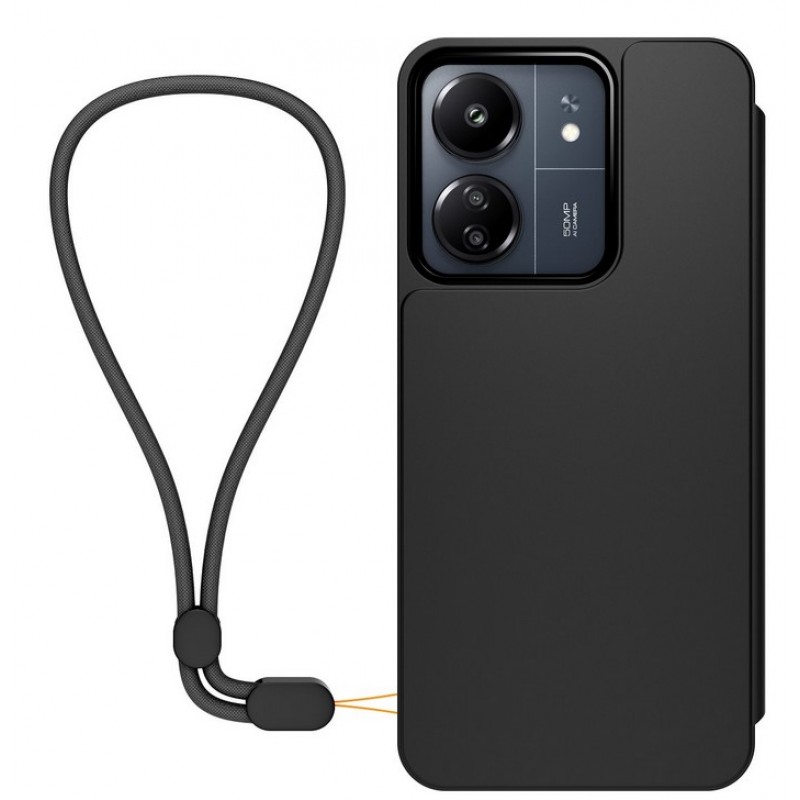 Θήκη Book with Necklace Xiaomi Redmi 13C / Poco C65 Black