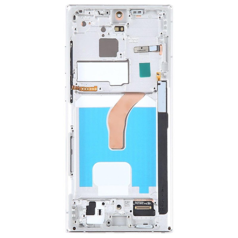 Οθόνη OLED & Μηχανισμός Αφής Samsung Galaxy S22 Ultra 5G S908 Black With Frame (OEM) Small Size με 3 Χρόνια Εγγύηση