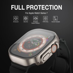 Θήκη PC Full Glass Screen Protector Apple Watch Ultra (49mm) Grey