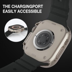 Θήκη PC Full Glass Screen Protector Apple Watch Ultra (49mm) Grey