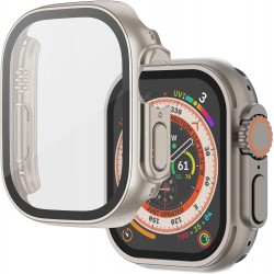Θήκη PC Full Glass Screen Protector Apple Watch Ultra (49mm) Grey
