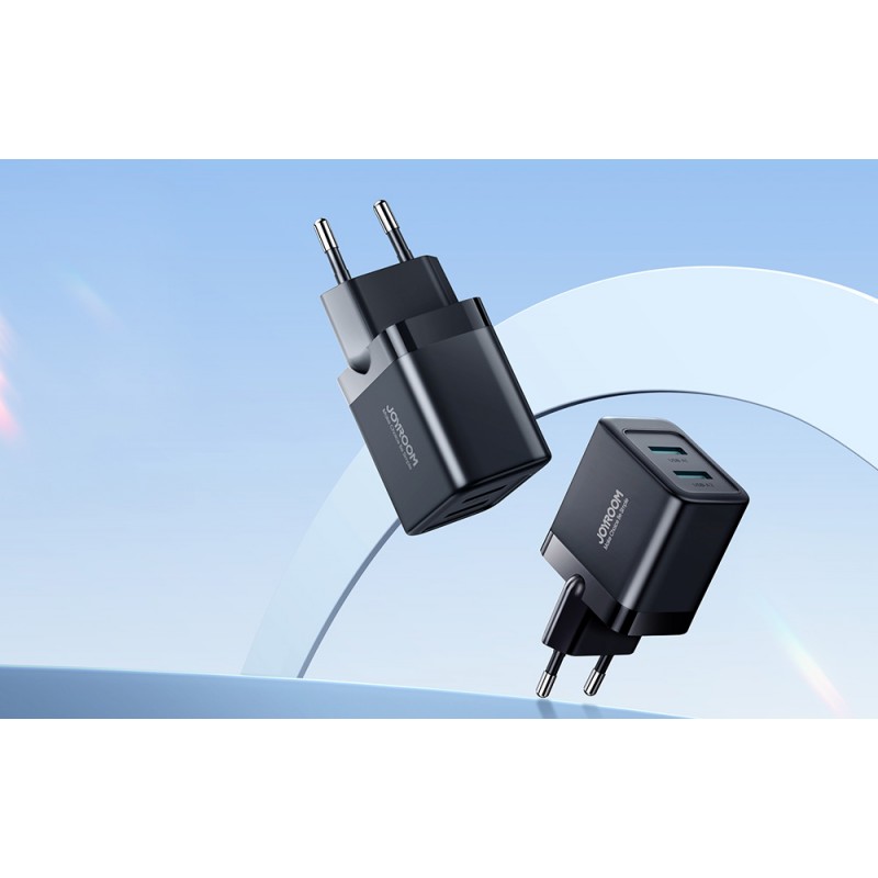 Φορτιστής Ταξιδιού Joyroom Charger 2-USB 2.4A Black