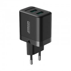 Φορτιστής Ταξιδιού Joyroom Charger 2-USB 2.4A Black
