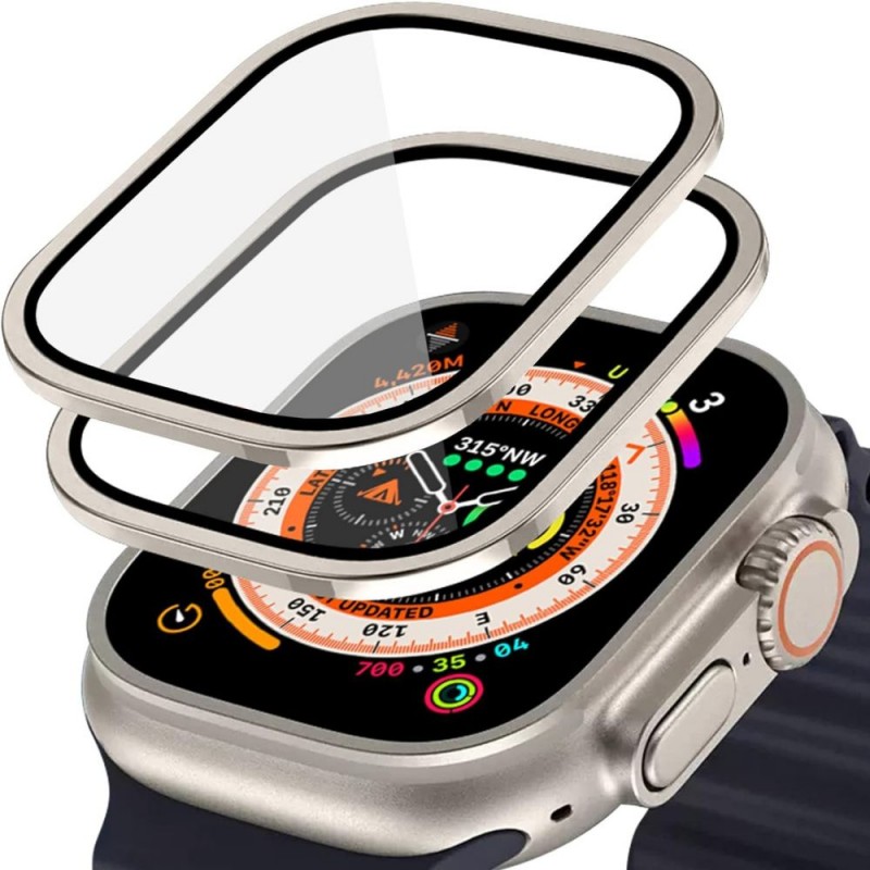 Προστατευτικό Τζάμι Hofi Glass Ring 2-Pack Apple Watch Ultra (49mm) Titanium