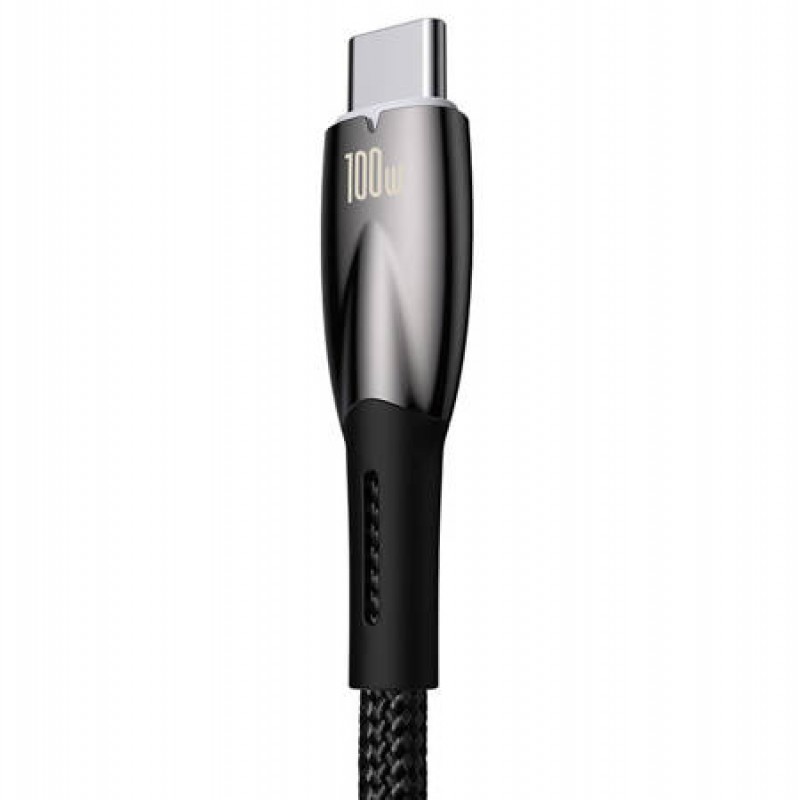 Καλώδιο Data Baseus Glimmer Series USB to Type-C Cable 100w 1m (CADH000401) Black