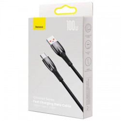Καλώδιο Data Baseus Glimmer Series USB to Type-C Cable 100w 1m (CADH000401) Black