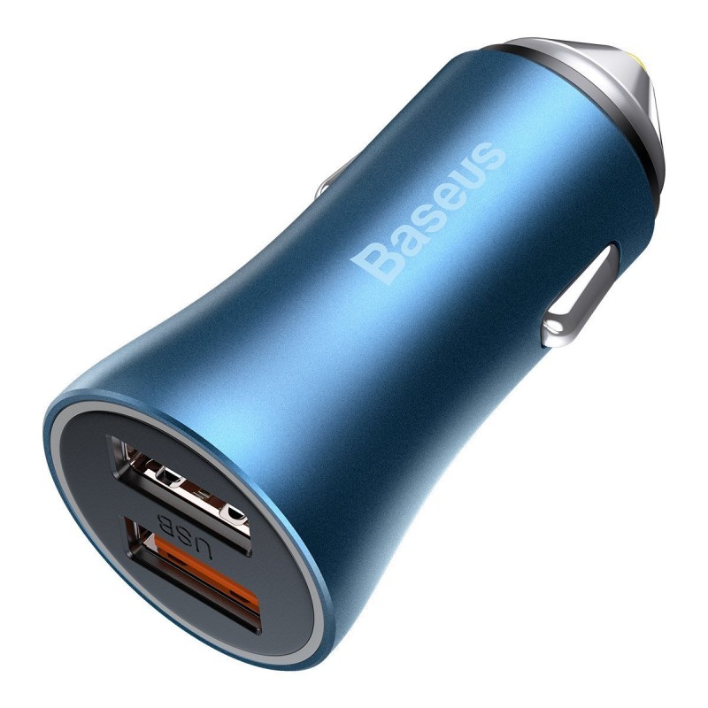 Φορτιστής Αυτοκινήτου Baseus Golden Contactor Pro Car Charger 2xUSB (CCJD-A03) 40W Blue