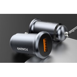 Φορτιστής Αυτοκινήτου Fonenng C15 USB Car Charger 4A Grey
