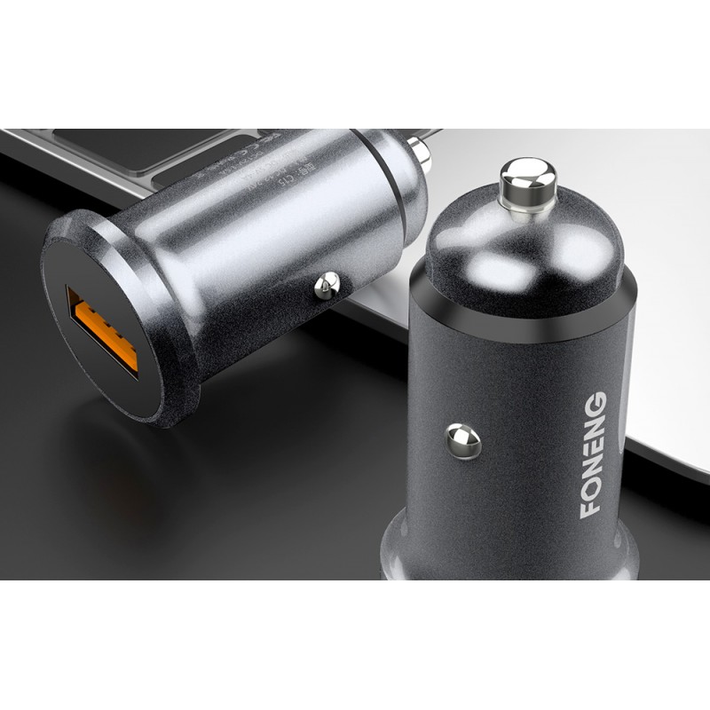 Φορτιστής Αυτοκινήτου Fonenng C15 USB Car Charger 4A Grey