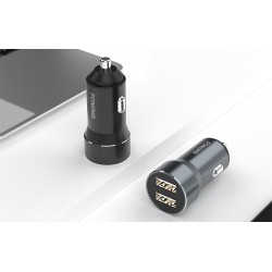 Φορτιστής Αυτοκινήτου Fonenng C08 Dual USB Car Charger 2.4A Grey