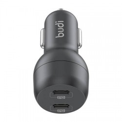 Φορτιστής Αυτοκινήτου Budi Dual USB-C Car Charger 40W Black
