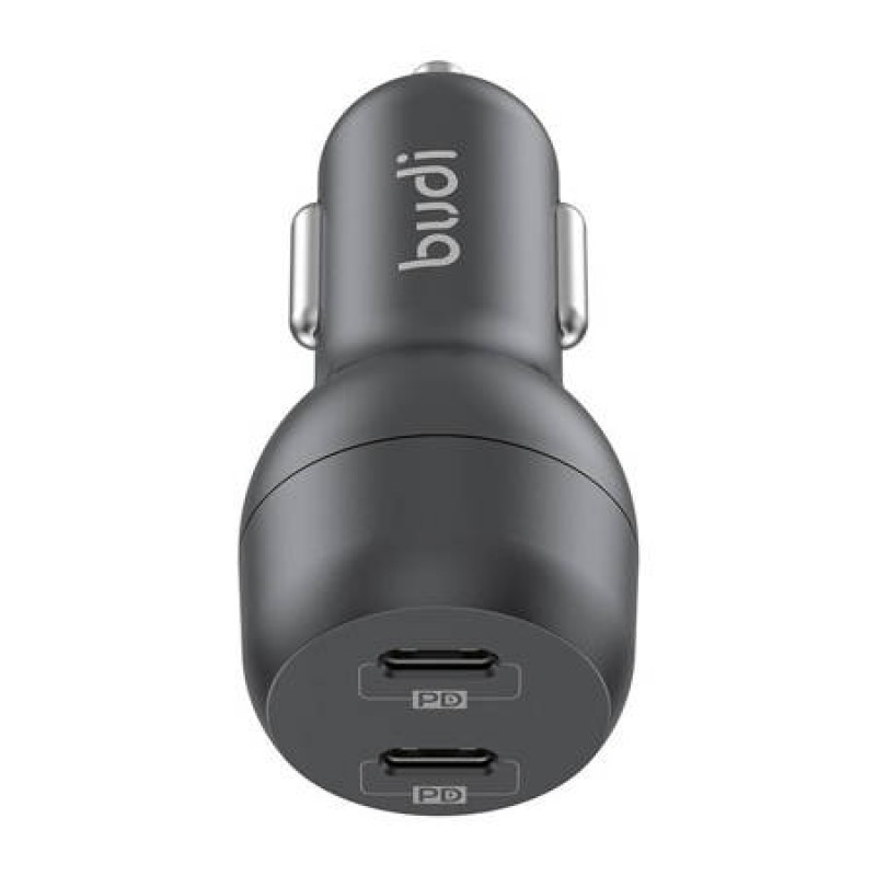 Φορτιστής Αυτοκινήτου Budi Dual USB-C Car Charger 40W Black