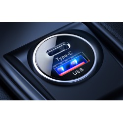 Φορτιστής Αυτοκινήτου Joyroom C-A09 Dual USB Car Charger 30W Black