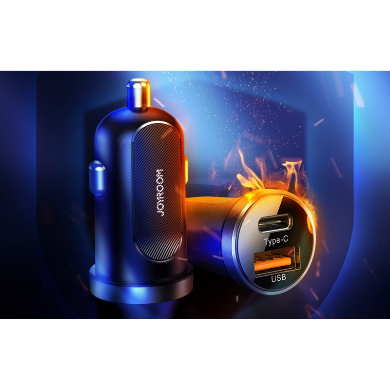 Φορτιστής Αυτοκινήτου Joyroom C-A09 Dual USB Car Charger 30W Black