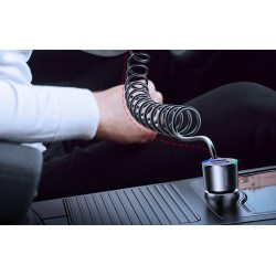 Φορτιστής Αυτοκινήτου Joyroom JR-CL25 Dual USB & Lightning Cable Car Charger 60W Black