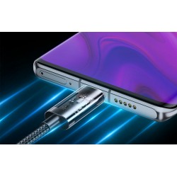 Καλώδιο Joyroom S-UC027A12 Braided USB Cable USB to Type-C 2m 3A Blue Καλώδιο Joyroom S-UC027A12 Braided USB Cable USB to Type-C 2m 3A Blue