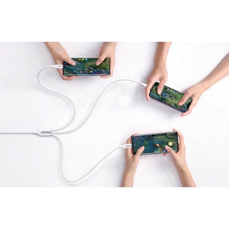 Καλώδιο Joyroom S-1T3066A15 USB to Lightning / Type-C / micro USB Multi-Use Cable 66W 1.2m White Καλώδιο Joyroom S-1T3066A15 USB to Lightning / Type-C / micro USB Multi-Use Cable 66W 1.2m White