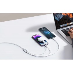 Καλώδιο Joyroom S-1T3066A15 USB to Lightning / Type-C / micro USB Multi-Use Cable 66W 1.2m White Καλώδιο Joyroom S-1T3066A15 USB to Lightning / Type-C / micro USB Multi-Use Cable 66W 1.2m White