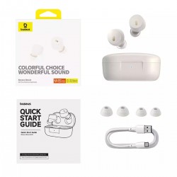 Ακουστικά Bluetooth Baseus Bowie E18 True Wireless Earphones Stellar White