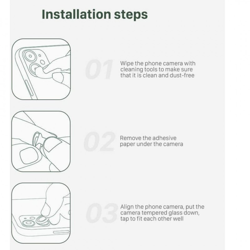 Προστατευτικό Κάμερας  Eagle Eye Camera Lens with Metal Ring  and Positioning Plate Xiaomi Redmi Note 14 4G Silver