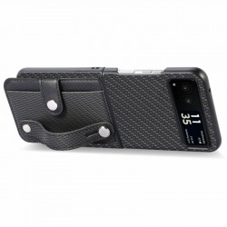 Θήκη Leather Card Holder Motorola Razr 50 Ultra Black