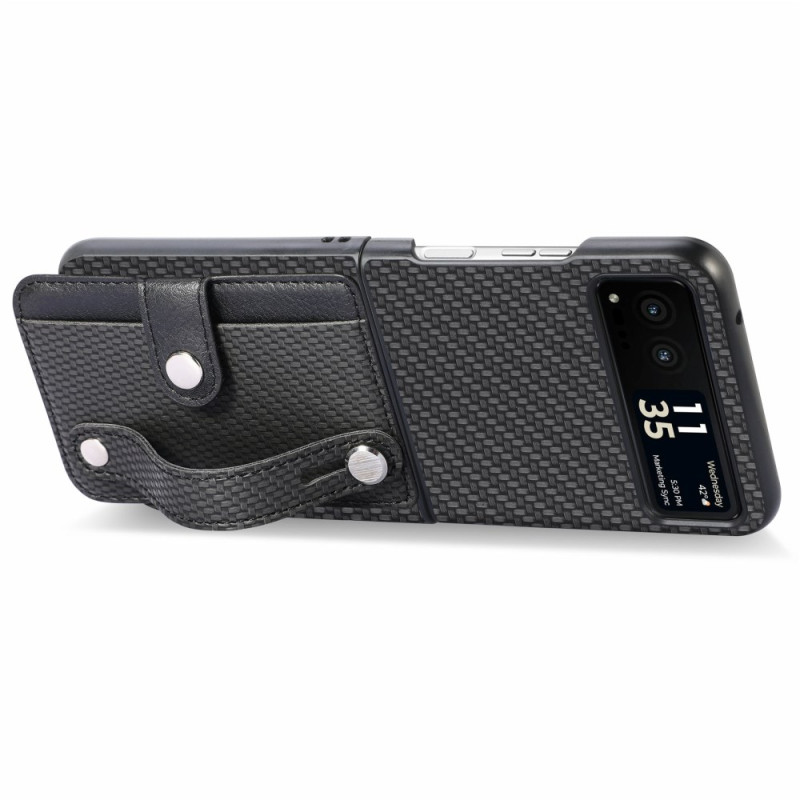 Θήκη Leather Card Holder Motorola Razr 50 Ultra Black