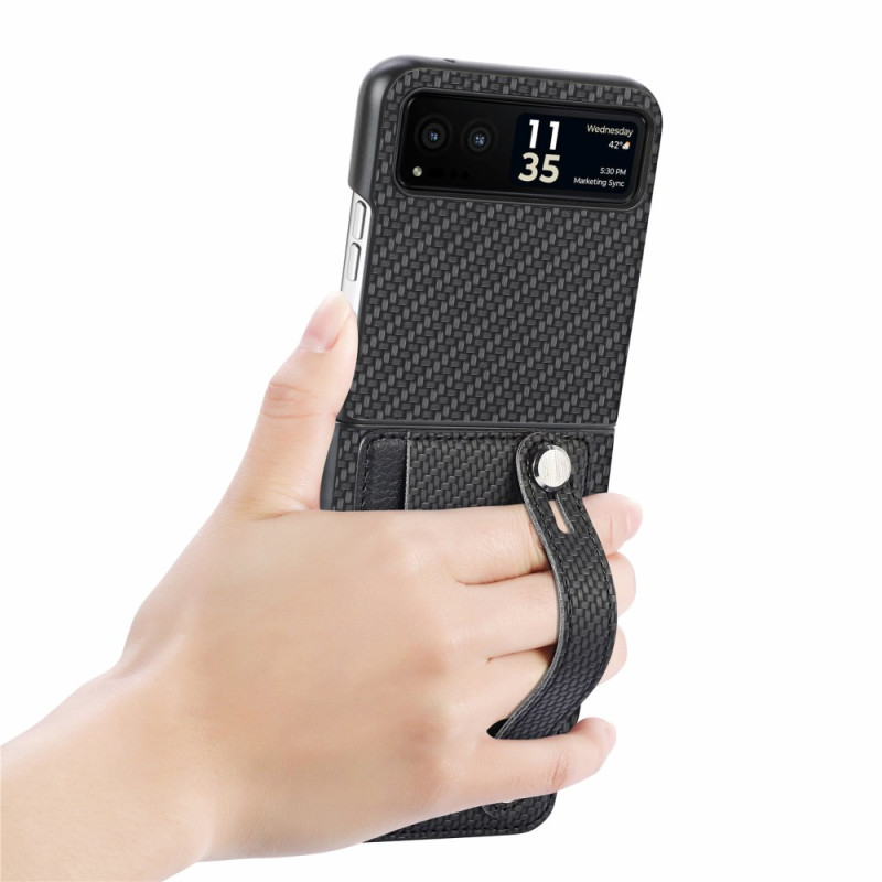 Θήκη Leather Card Holder Motorola Razr 50 Ultra Black
