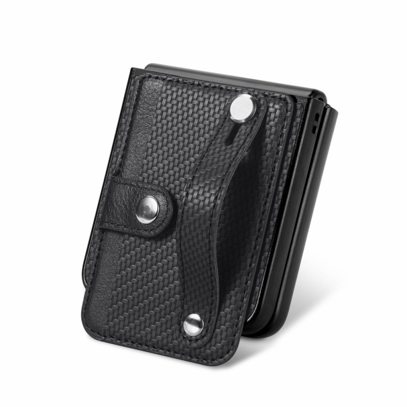 Θήκη Leather Card Holder Motorola Razr 50 Ultra Black