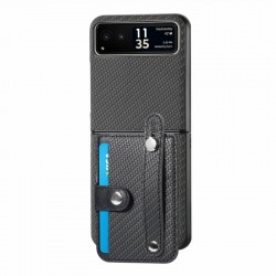Θήκη Leather Card Holder Motorola Razr 50 Ultra Black
