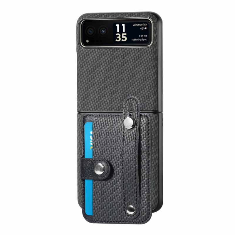 Θήκη Leather Card Holder Motorola Razr 50 Ultra Black