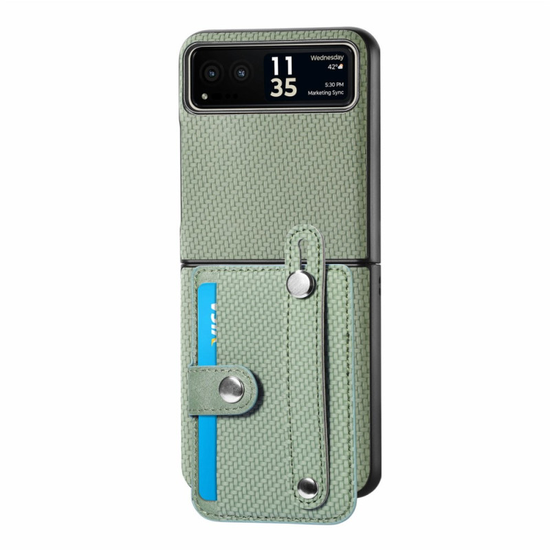 Θήκη Leather Card Holder Motorola Razr 50 Ultra Matcha Green