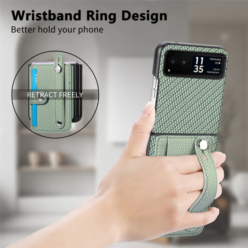 Θήκη Leather Card Holder Motorola Razr 50 Ultra Matcha Green